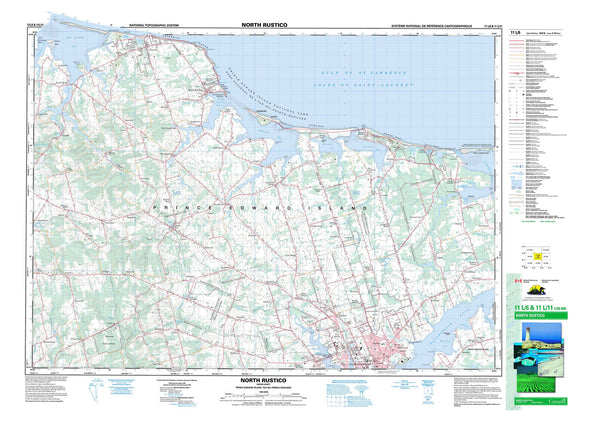 011L06 North Rustico Canadian topographic map, 1:50,000 scale