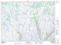 011P16 D Espoir Brook Canadian topographic map, 1:50,000 scale