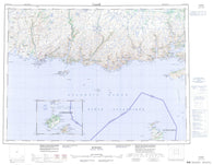 011P Burgeo Canadian topographic map, 1:250,000 scale