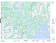 012A07 Snowshoe Pond Canadian topographic map, 1:50,000 scale