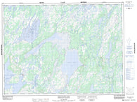 012A08 Great Burnt Lake Canadian topographic map, 1:50,000 scale