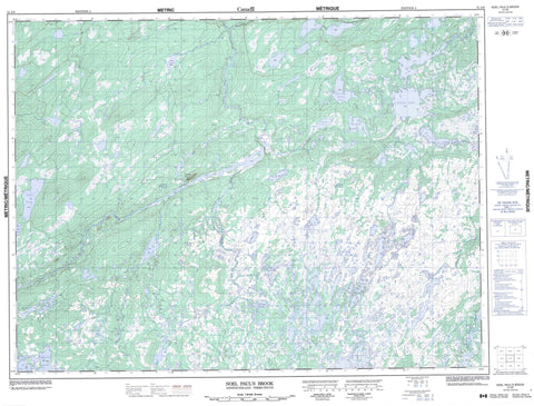 012A09 Noel Paul s Brook Canadian topographic map, 1:50,000 scale