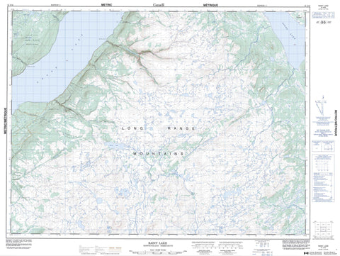 012A14 Rainy Lake Canadian topographic map, 1:50,000 scale