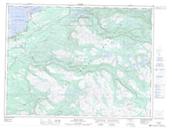 012B08 Main Gut Canadian topographic map, 1:50,000 scale