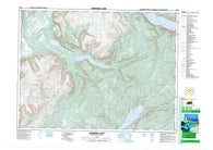 012B16 Georges Lake Canadian topographic map, 1:50,000 scale