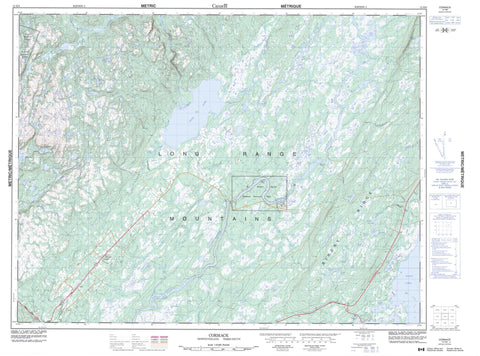 012H06 Cormack Canadian topographic map, 1:50,000 scale
