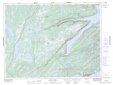012H09 King s Point Canadian topographic map, 1:50,000 scale