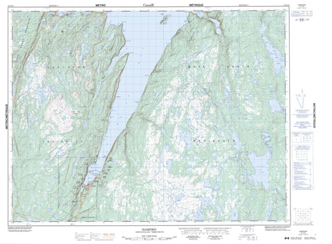 012H10 Hampden Canadian topographic map, 1:50,000 scale