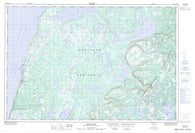 012I06 Bellburns Canadian topographic map, 1:50,000 scale