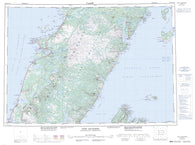 012I Port Saunders Canadian topographic map, 1:250,000 scale