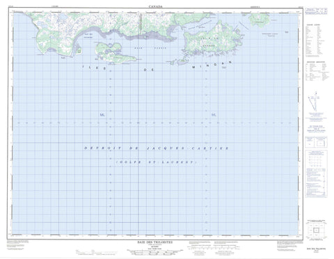 012L03 Baie Des Trilobites Canadian topographic map, 1:50,000 scale