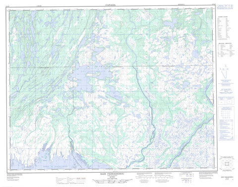 012L08 Baie Pashashibou Canadian topographic map, 1:50,000 scale
