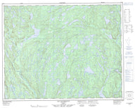 012L16 Lac Gaudreault Canadian topographic map, 1:50,000 scale