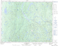 012M05 Lac Coupeaux Canadian topographic map, 1:50,000 scale