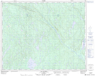 012M07 Lac Saumur Canadian topographic map, 1:50,000 scale