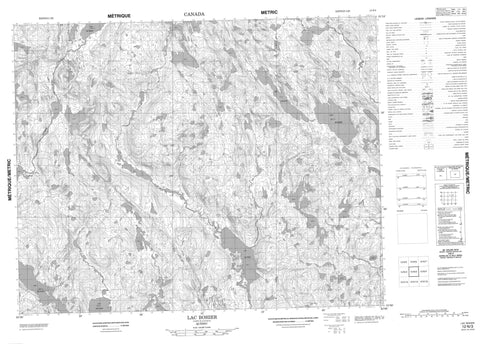 012N03 Lac Bohier Canadian topographic map, 1:50,000 scale