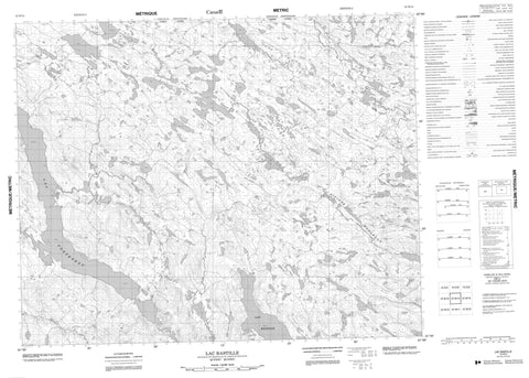 012N14 Lac Bastille Canadian topographic map, 1:50,000 scale