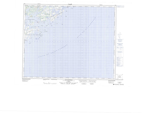 012O01 Ile Bayfield Canadian topographic map, 1:50,000 scale