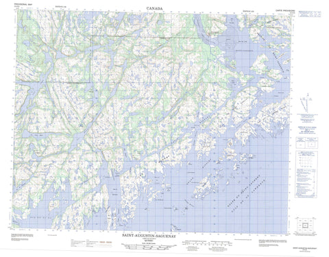 012O02 St Augustin Saguenay Canadian topographic map, 1:50,000 scale