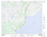 012P10 Pinware Canadian topographic map, 1:50,000 scale