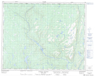 012P13 Ruisseau Chanion Canadian topographic map, 1:50,000 scale
