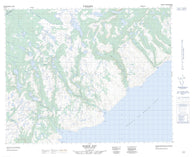 012P16 Barge Bay Canadian topographic map, 1:50,000 scale