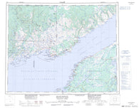 012P Blanc Sablon Canadian topographic map, 1:250,000 scale