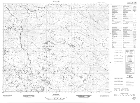 013A14 No Title Canadian topographic map, 1:50,000 scale