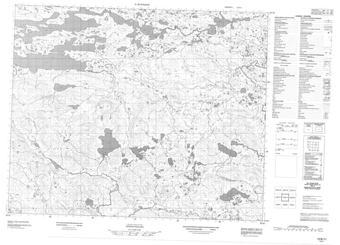 013B11 No Title Canadian topographic map, 1:50,000 scale