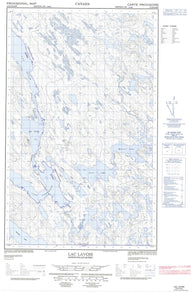 013D04E Lac Lavoie Canadian topographic map, 1:50,000 scale
