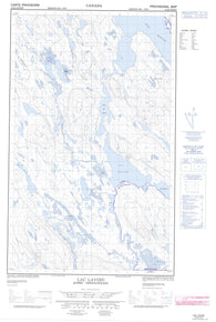 013D04W Lac Lavoie Canadian topographic map, 1:50,000 scale
