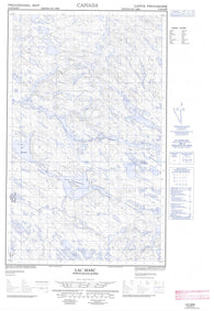 013D05E Lac Marc Canadian topographic map, 1:50,000 scale