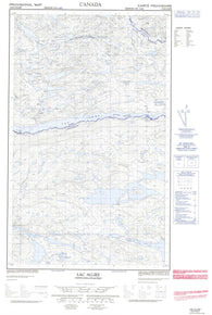 013D12E Lac Alliez Canadian topographic map, 1:50,000 scale