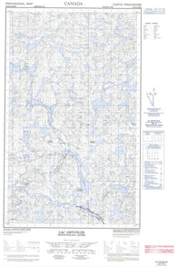 013D13E Lac Ghyvelde Canadian topographic map, 1:50,000 scale