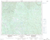 013D Lac Brule Canadian topographic map, 1:250,000 scale