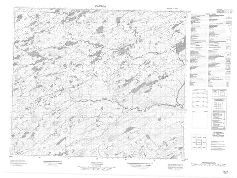 013J07 No Title Canadian topographic map, 1:50,000 scale