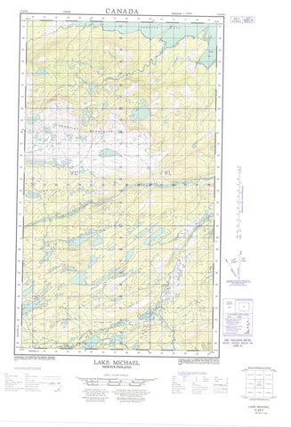 013J09E Lake Michael Canadian topographic map, 1:50,000 scale