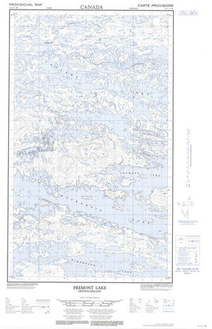 013L03W Fremont Lake Canadian topographic map, 1:50,000 scale