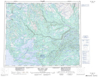 013L Red Wine Lake Canadian topographic map, 1:250,000 scale