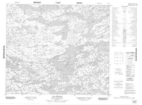 013M04 Lac Ramusio Canadian topographic map, 1:50,000 scale
