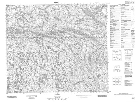 013M08 No Title Canadian topographic map, 1:50,000 scale