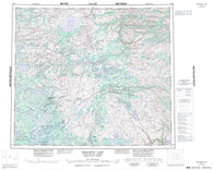 013M Mistastin Lake Canadian topographic map, 1:250,000 scale