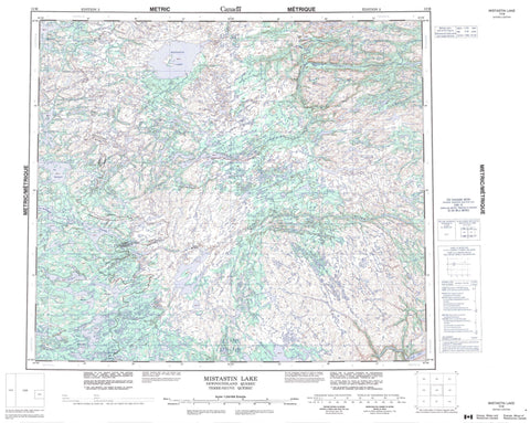 013M Mistastin Lake Canadian topographic map, 1:250,000 scale