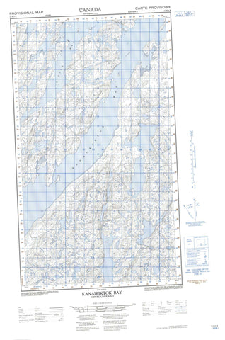 013N01E Kanairiktok Bay Canadian topographic map, 1:50,000 scale