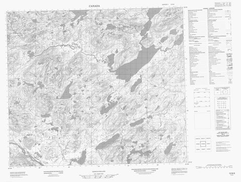 013N06 No Title Canadian topographic map, 1:50,000 scale