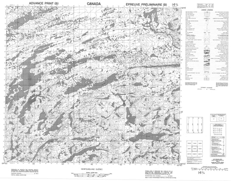 014D04 No Title Canadian topographic map, 1:50,000 scale