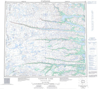 014D Tasisuak Lake Canadian topographic map, 1:250,000 scale