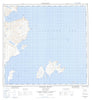 014L10 Saglek Bight Canadian topographic map, 1:50,000 scale