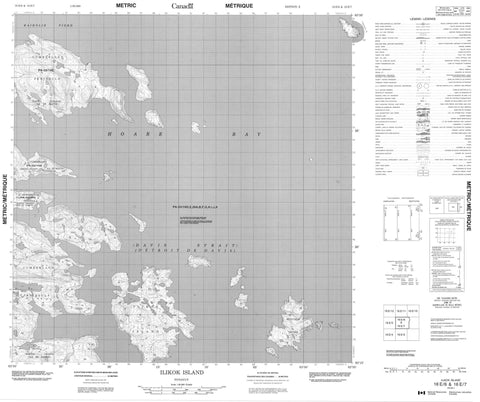016E06 Ilikok Island Canadian topographic map, 1:50,000 scale