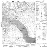 016K12 Moonshine Ridge Canadian topographic map, 1:50,000 scale